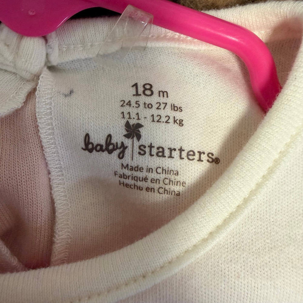 Baby Starters Girls Pink Corduroy Matching Set 18 Months leopard Headband - Picture 16 of 16